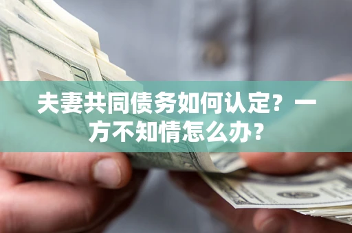 济南夫妻共同债务如何认定？一方不知情怎么办？
