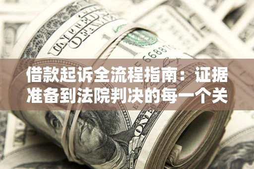 济南借款起诉全流程指南：证据准备到法院判决的每一个关键步骤