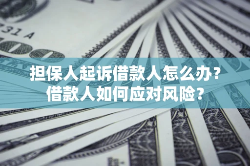 济南担保人起诉借款人怎么办？借款人如何应对风险？