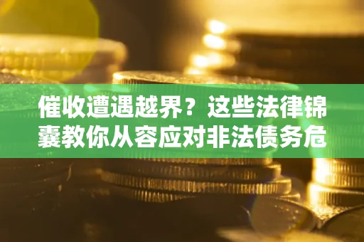 济南催收遭遇越界？这些法律锦囊教你从容应对非法债务危机